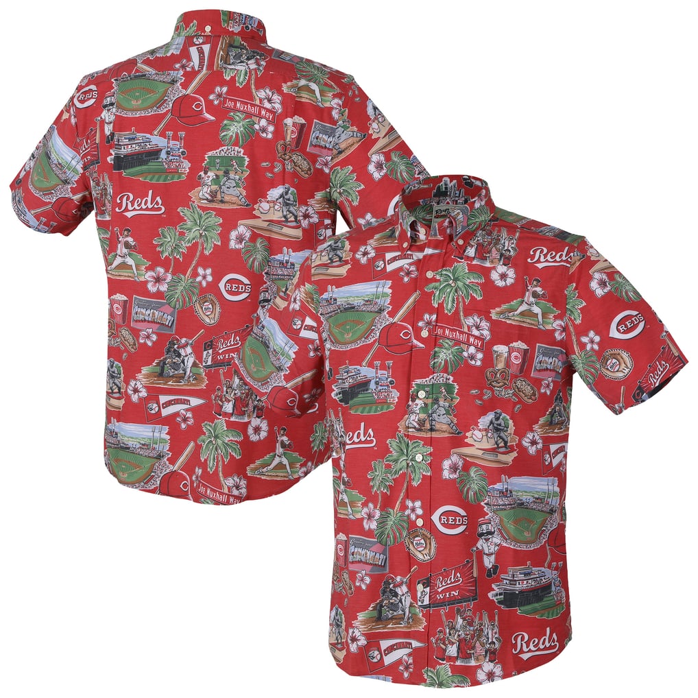  Cincinnati Reds Reyn Spooner Scenic Tri-Blend Button-Down Shirt - Red
